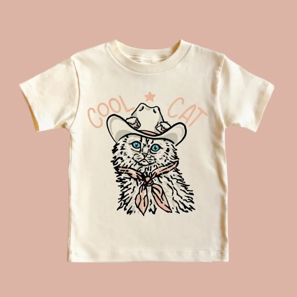 Urban Pines Cool Cat Kids tee